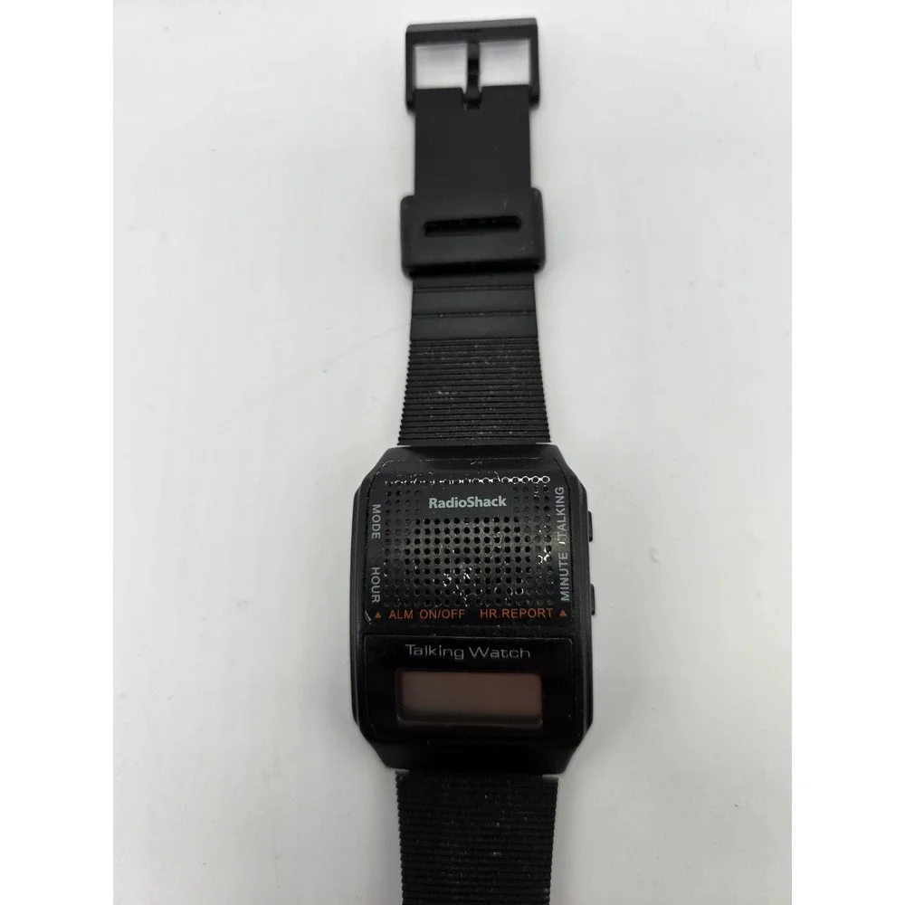 Vintage Radio Shack LCD‎ Talking Watch 63-5042A 90s Alarm Chrono AS-IS Repair